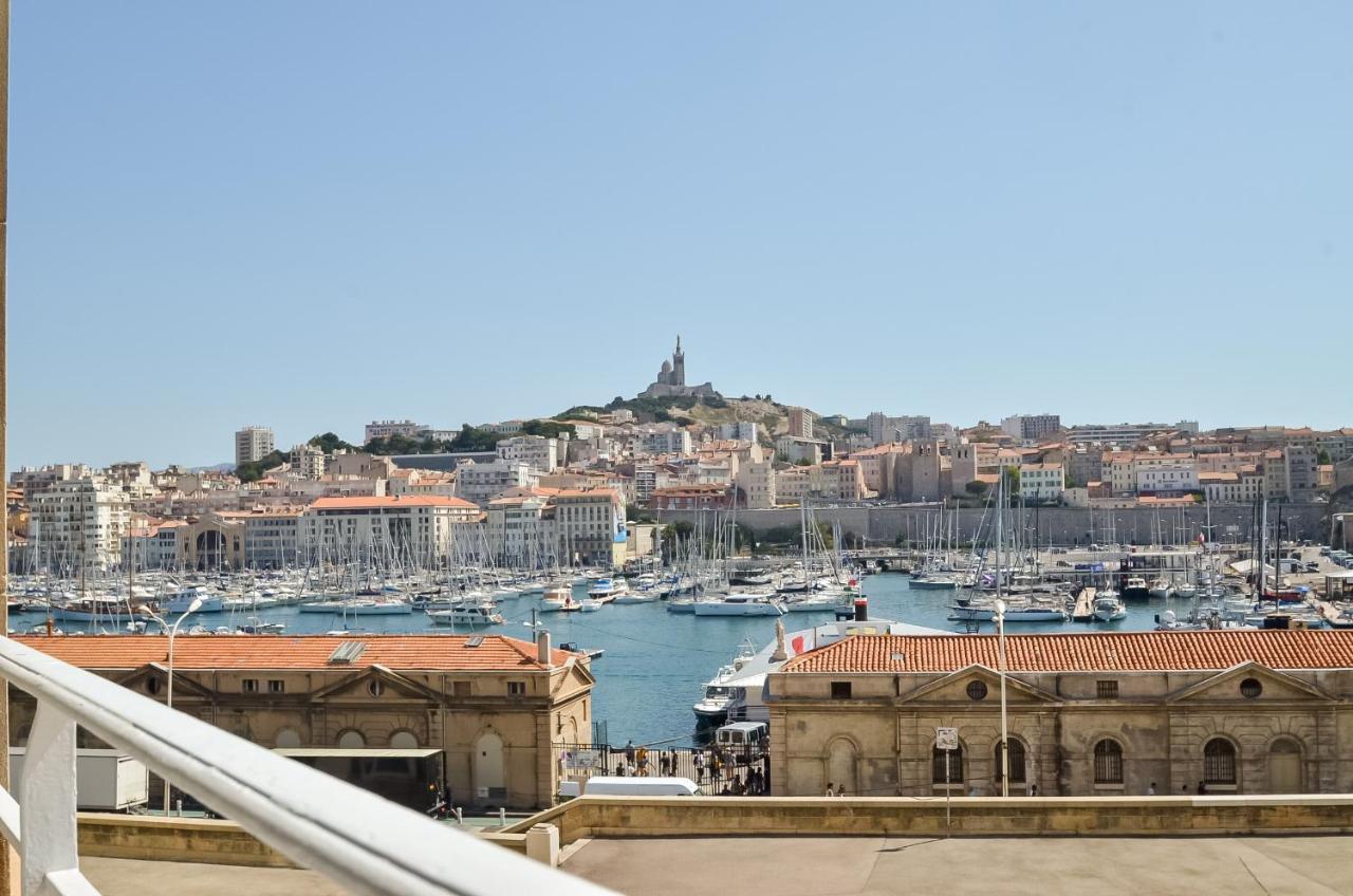 Massilia Blue - Grand Appartement Refait A Neuf Avec Vue Sur Le Vieux Port Marseille Bagian luar foto