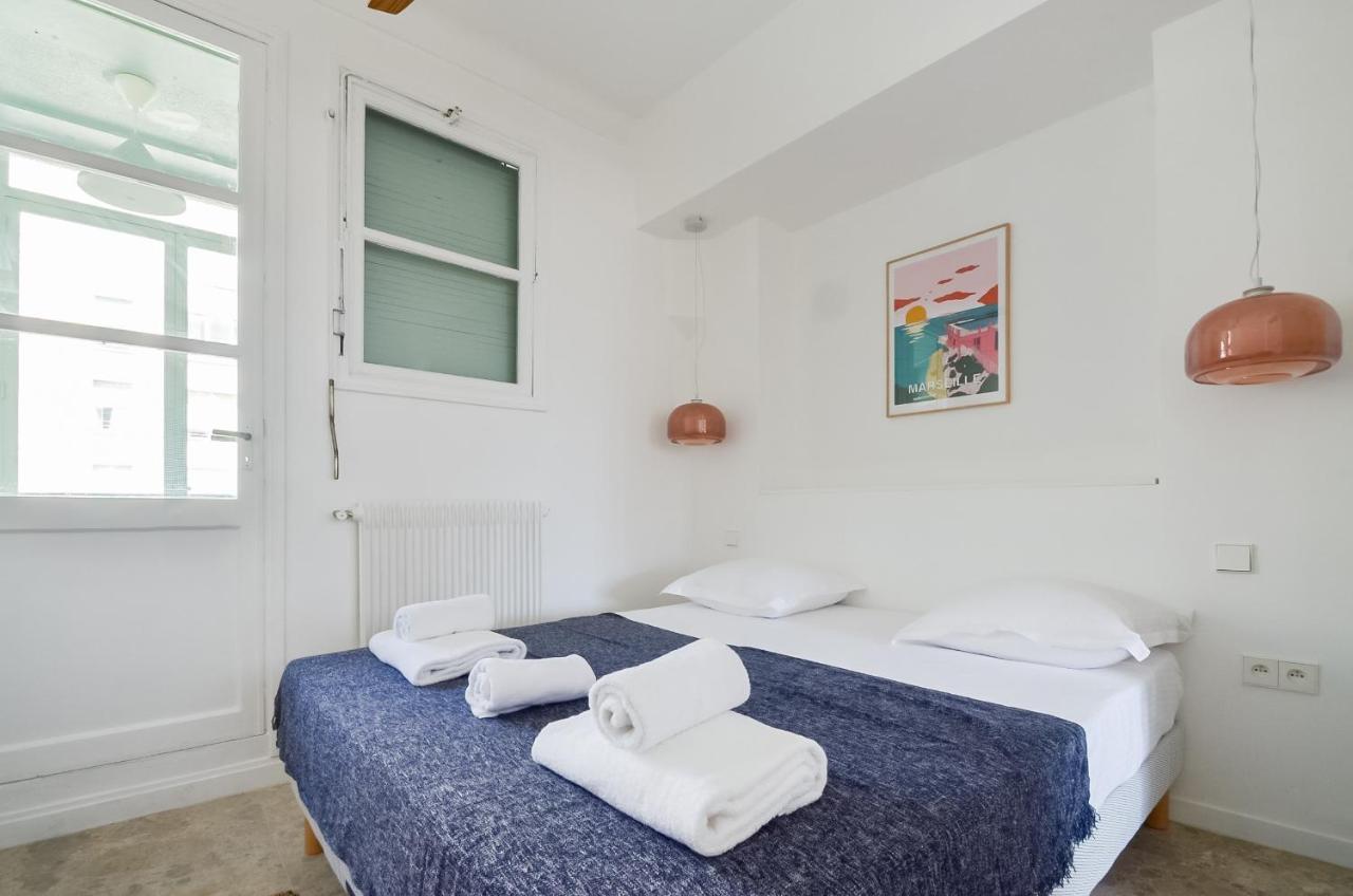 Massilia Blue - Grand Appartement Refait A Neuf Avec Vue Sur Le Vieux Port Marseille Bagian luar foto